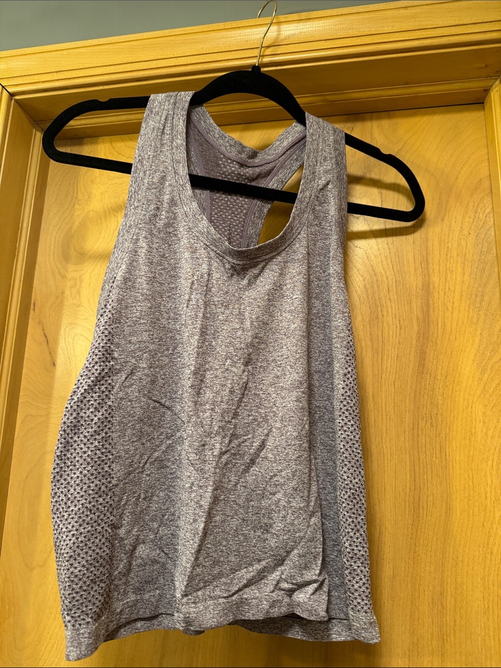 Women's Heathered Lavender Performance Racerback Tank